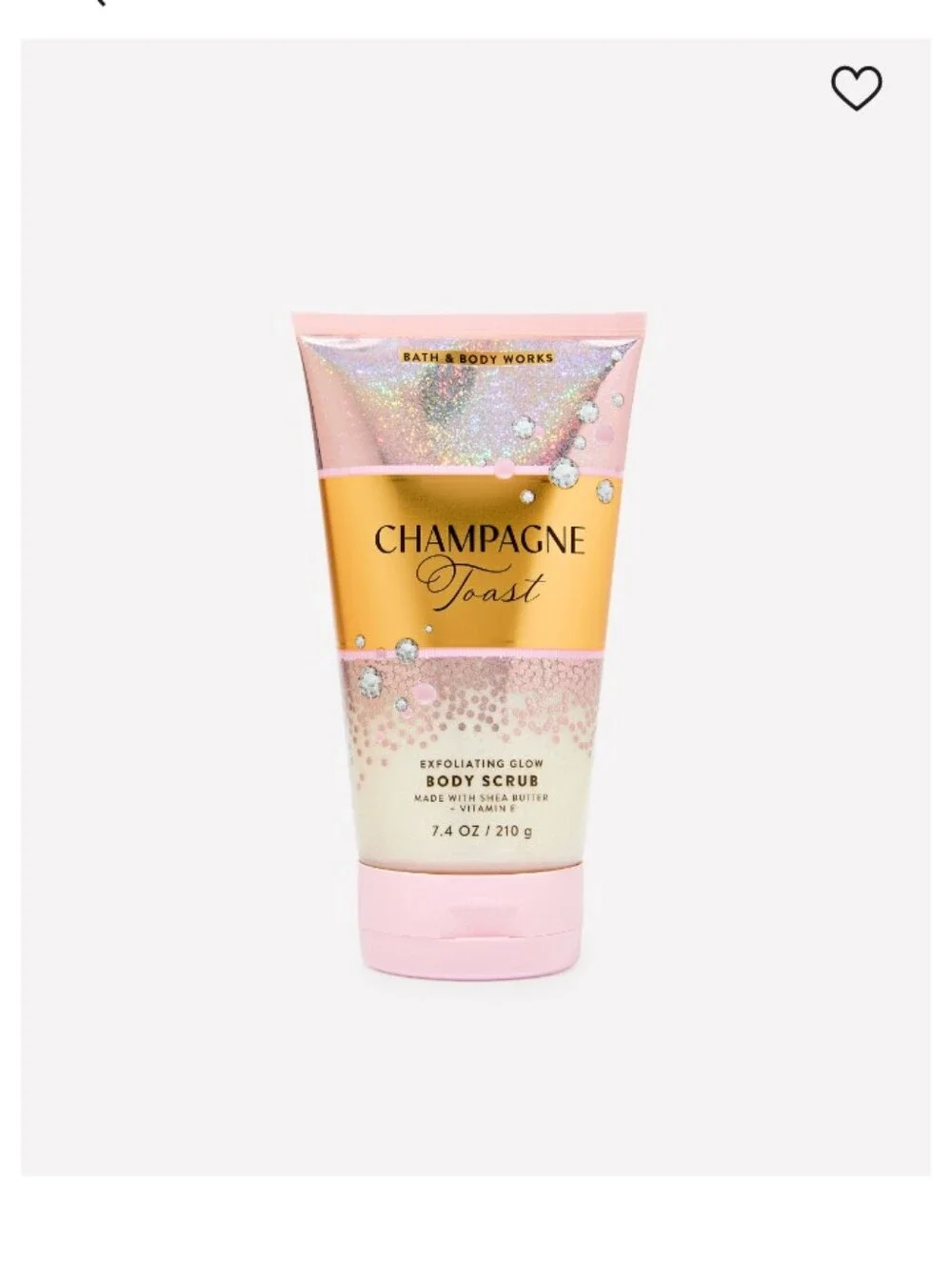 Bath & Body Works Champagne Toast Body Scrub - Gold & Pink
